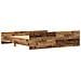 Struttura Letto Legno Invecchiato 200x200 cm Legno Ingengnerizzato - Foto miniatura 7