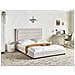 Letto Tessuto Rouen 160 X 200 Cm Beige Chiaro - Foto miniatura 1