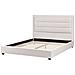 Letto Tessuto Rouen 160 X 200 Cm Beige Chiaro - Foto miniatura 3