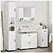 Set di mobili per il bagno 4 pcs Bianco lucido 30 x 35 x 192 cm - Foto miniatura 4
