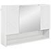 Set di mobili per il bagno 4 pcs Bianco lucido 30 x 35 x 192 cm - Foto miniatura 6