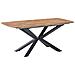 Tavolo Da Pranzo Estensibile Gairdner Marrone 140/180 Cm 90 Cm - Foto miniatura 2
