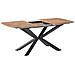 Tavolo Da Pranzo Estensibile Gairdner Marrone 140/180 Cm 90 Cm - Foto miniatura 3