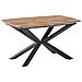 Tavolo Da Pranzo Estensibile Gairdner Marrone 140/180 Cm 90 Cm - Foto miniatura 4