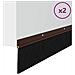 Spazzole per porte a vite 2 pcs Marrone 100 cm - Foto miniatura 3