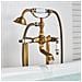Rubinetto per vasca da bagno indipendente, Blackswan, tipo M40.1 in ceramica, modello bronzo antico, misura 100 cm - Foto miniatura 2