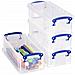 Organizer In Plastica Trasparente 205 × 100 × 45 Mm - Design Compatto E Robusto | Per Componenti Elettronici | Facile Da Trasportare - Foto miniatura 2