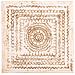 Tavolino In Legno Intagliato Beige 33x33x14 Cm - Foto miniatura 3