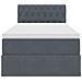 Letto con Contenitore Grigio scuro 90 x 190 cm Velluto - Foto miniatura 7