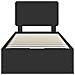 Struttura del letto Nero 90 x 190 cm Legno Ingegnerizzato - Foto miniatura 8