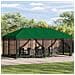 Gazebo con pareti laterali 6 x 3 m Verde Poliestere e Acciaio - Foto miniatura 2
