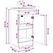 Mobile da bagno con lavabo Grigio Cemento 42 x 40 x 84,5 cm - Foto miniatura 8