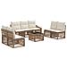 Set Divano da Giardino 8 pcs Beige polyrattan - Foto miniatura 1