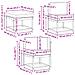 Set di divani da esterno 6 pcs Bianco e Antracite Poliestere - Foto miniatura 8