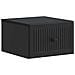 Mobiletto da notte a muro 2 pcs Nero 33 x 34,5 x 20 cm - Foto miniatura 3