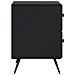 Armadio da Notte con cassetto 2 pcs Nero 43 x 34,5 x 47,5 cm - Foto miniatura 6