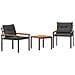 Set Mobili da Esterno 3 pcs Grigio Scuro polyrattan - Foto miniatura 1