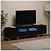 Mobile TV LED a 5 pezzi ARNHEM Nero Legno ingegnerizzato - Foto miniatura 4