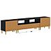 Mobile TV LED a 5 pezzi ARNHEM Nero Legno ingegnerizzato - Foto miniatura 6