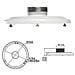 Supporto Parete / Soffitto per Telecamere Dome CCTV PFA100 - Foto miniatura 3
