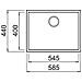 LAV. QUADRA 110 58x44 1V ESPRESSO 78 SOTTO TOP - Foto miniatura 2