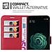 Custodia Compatibile Con Xiaomi Mi A2 / 6x In Rosso Carminio - Coperchio Protettiva Con Chiusura Magnetica, Funzione Stand E Tasca Per Le Carte - Foto miniatura 7