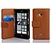Cadorabo Custodia Compatibile Con Nokia Lumia 720 In Marrone Cioccolata - Coperchio Protettivo In Ecopelle Testurizzata E Tasca Per Carte Di Credito - Foto miniatura 1
