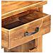 Mobiletto Portavini 40x30x80 Cm In Legno Massello Di Acacia - Foto miniatura 5