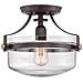 Plafoniera Da Semi-filo A 1 Luce Bronzo Occidentale, E27 - Foto miniatura 4