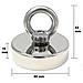 160 Kg Forza Forte Neodimio Occhiello Magnete Potenza Magnete Perfetta Per La Pesca Magnetica - 60mm Con Occhiello Neodimio Pot Magnet - Foto miniatura 4