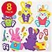 At399 Easter Bunny Mix Match Ornaments Kit - Confezione Da 8 Ideale Per I Bambini Arti E Mestieri Educativi Giocattoli Regali Keepsakes - Foto miniatura 3