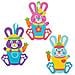 At399 Easter Bunny Mix Match Ornaments Kit - Confezione Da 8 Ideale Per I Bambini Arti E Mestieri Educativi Giocattoli Regali Keepsakes - Foto miniatura 4