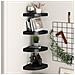 Scaffali Angolari A Parete 4 Pz Neri 25x25x3,8 Cm Mdf - Foto miniatura 1