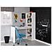 Scrivania Reversibile Con Libreria A Cinque Ripiani, Colore Bianco, Cm 120 X 144 X 53. - Foto miniatura 2