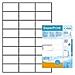 Labels film transp. 70x37 SuperPrint, Trasparente, Labels / pack - 600 pcs. Sheets / pack - 25 pcs, 70 x 37 mm, A4 sheets, film, matt - Foto miniatura 1