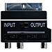 SCART Audio Video Adapter SCART Maschio 3x maschio Phono + Switch Nero cavo di interfaccia e adattatore - Foto miniatura 2