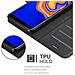 Cadorabo Custodia Compatibile Con Samsung Galaxy J6 Plus In Nero Carbone - Coperchio Protettiva Con Chiusura Magnetica, Funzione Stand E Tasca Per Le Carte - Foto miniatura 5