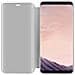 Custodia Compatibile Con Samsung Galaxy S8 Plus In Agata Argento - Clear View Specchio Coperchio Protettivo Con Funzione Di Supporto Protezione A 360 Gradi - Foto miniatura 3