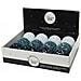 Pallina Sfera Natalizia Vetro Bianco Blu Velluto Perle Assortita 8 Cm Pz 1 - Foto miniatura 1