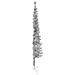 Albero Natale Artificiale Sottile A Metà Supporto Argento 120cm - Foto miniatura 6