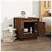 Comodino Rovere Marrone 44x35x45 Cm In Legno Multistrato - Foto miniatura 3