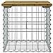 Panca da Giardino Design Gabbione 43x44x42 cm Pino Impregnato - Foto miniatura 3