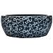 Lavabo Da Appoggio Nero E Blu Rotondo F41x14 Cm Ceramica - Foto miniatura 2