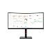Monitor 34" LED VA Curvo ThinkVision T34w-30 3440x1440 Wide Quad HD Tempo di Risposta 6 ms - Foto miniatura 4