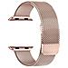 Cinturino Per Apple Watch 42 / 45 / 49mm Elegante In Maglia Milanese, Rosa - Foto miniatura 4