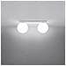 Lampada Da Soffitto Yoli 2 Bianco Sl. 1147 - Moderno Lampade Da Soffitto Bianco 14.5x34.5x12 Cm - Foto miniatura 3
