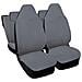 Coprisedili Auto Compatibili Per 108, Made In Italy, Set Di Copri Sedili Anteriori E Posteriori Con Copri Poggiatesta Incluso, Tessuto Poliestere, Colore - Grigio Chiaro - Foto miniatura 1