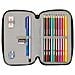 Astuccio Doppio Paul Frank Join The Fun Nero 12.5 X 19.5 X 4 Cm (28 Pezzi) - Foto miniatura 4