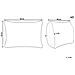 Set Di 2 Guanciali Microfibra Bianco Alto 40 X 80 Cm Errigal - Foto miniatura 2