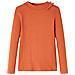 Maglietta Da Bambina A Maniche Lunghe Arancione Bruciato 128 - Foto miniatura 1